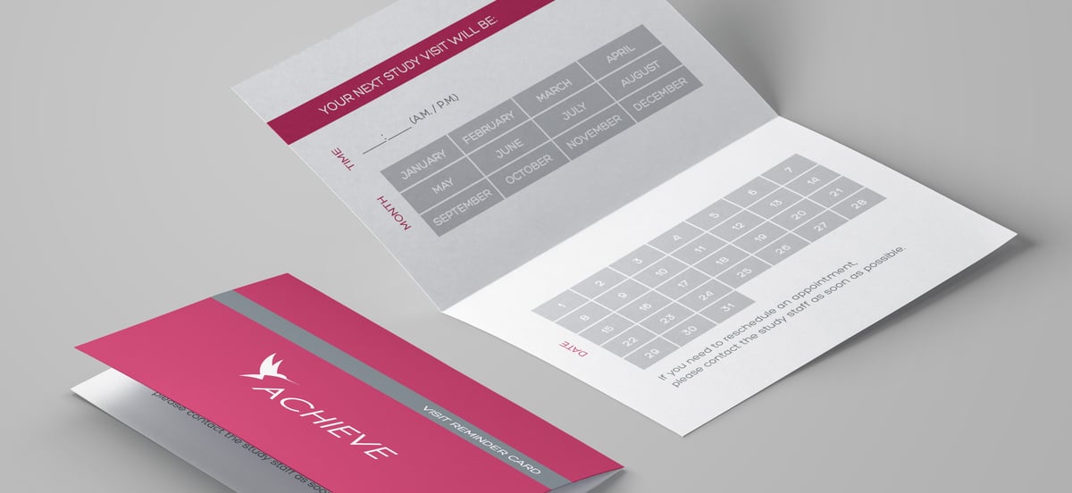 Hepatitis B Clinical Study Patient Engagement BrochureReminder Card