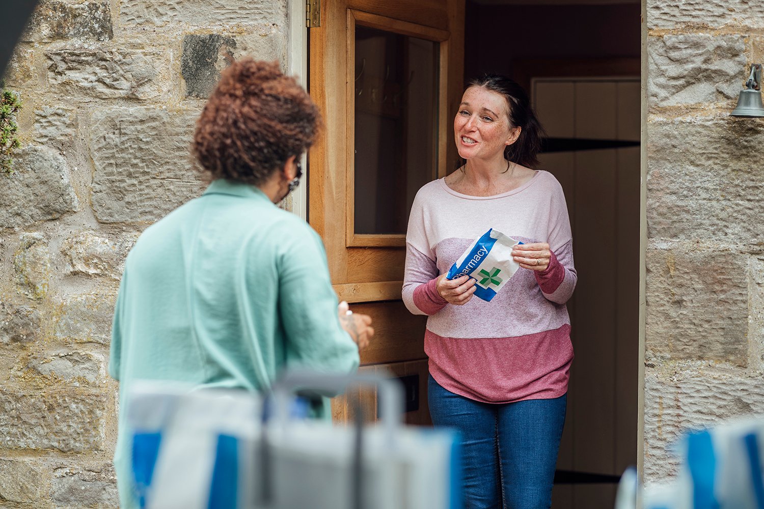 Clinical trial medication delivery to a patient at home