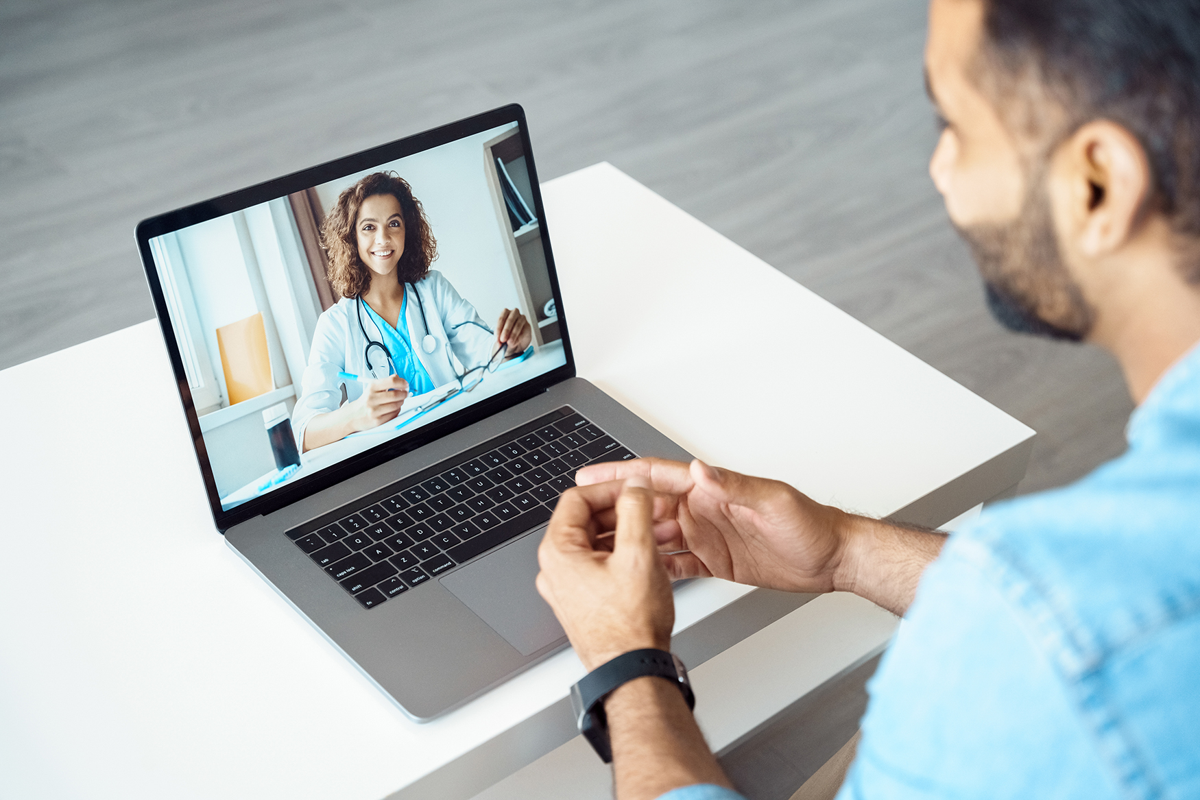 Telehealth video calls for clinical trial participants